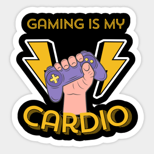 Gaming is My Cardio Sticker